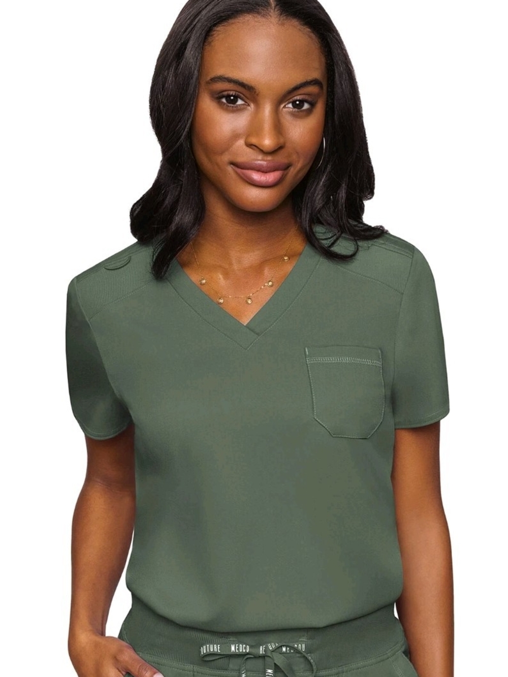 Med Couture Olive Green Scrub Set